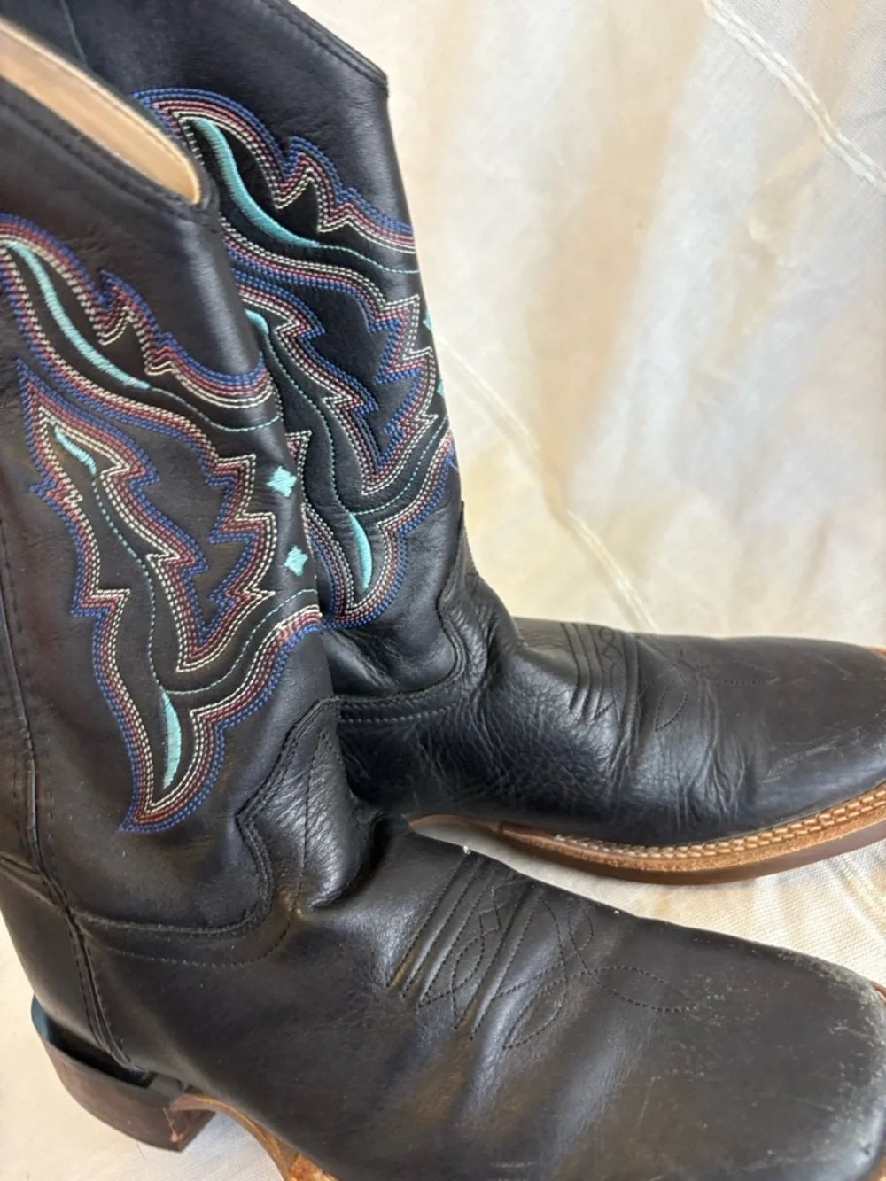 Old West Leather Western Boots‎